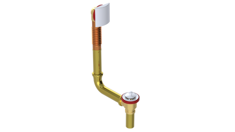 BRASS DIRECT DRAIN WASTE & OVERFLOW LIFT & TURN (3141DL)