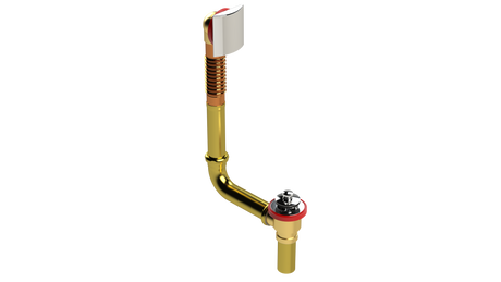 BRASS DIRECT DRAIN WASTE & OVERFLOW PUSH-PULL (3141DPP-CP)