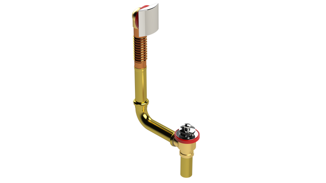 BRASS DIRECT DRAIN WASTE & OVERFLOW PUSH-PULL (3141DPP-CP)