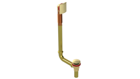 BRASS DIRECT DRAIN WASTE & OVERFLOW CLICKER® EXTENDED (3141DQ-20BG)
