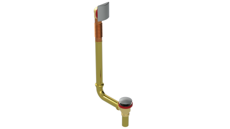 BRASS DIRECT DRAIN WASTE & OVERFLOW CLICKER® EXTENDED (3141DQ-20BN)