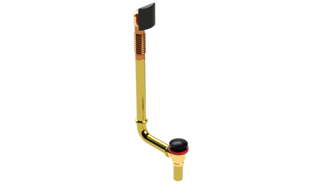 BRASS DIRECT DRAIN WASTE & OVERFLOW CLICKER® EXTENDED (3141DQ-20MBL)