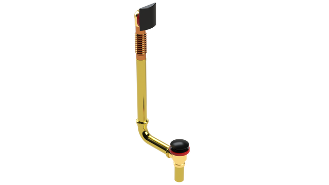 BRASS DIRECT DRAIN WASTE & OVERFLOW CLICKER® EXTENDED (3141DQ-20MBL)