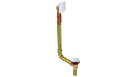 BRASS DIRECT DRAIN WASTE & OVERFLOW CLICKER® EXTENDED (3141DQ-20W)