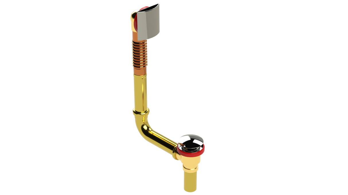 BRASS Direct Waste & Overflow with Clicker® Closure (3141DQ)