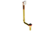 BRASS DIRECT DRAIN WASTE & OVERFLOW TIP TOE EXTENDED (3141DTIP-20CP)