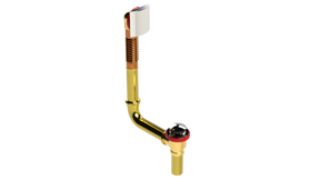 BRASS DIRECT DRAIN WASTE & OVERFLOW TIP-TOE (3141DTIP-CP)