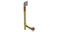 BRASS OFFSET WASTE & OVERFLOW LIFT & TURN EXTENDED (3141L-20BN)