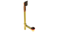 BRASS OFFSET WASTE & OVERFLOW LIFT & TURN EXTENDED (3141L-20VB)