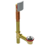 BRASS OFFSET WASTE & OVERFLOW LIFT & TURN (3141L)