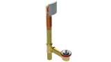 BRASS OFFSET WASTE & OVERFLOW LIFT & TURN (3141L)
