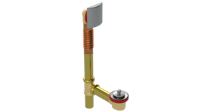 BRASS OFFSET WASTE & OVERFLOW LIFT & TURN (3141L)