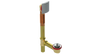 BRASS OFFSET WASTE & OVERFLOW LIFT & TURN (3141L)