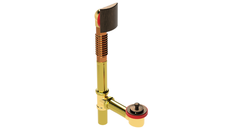 BRASS OFFSET WASTE & OVERFLOW LIFT & TURN (3141L)