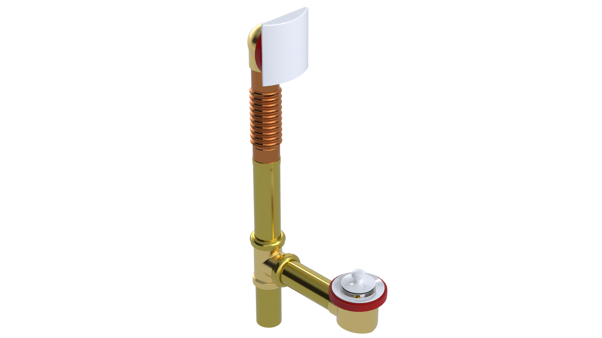 BRASS OFFSET WASTE & OVERFLOW LIFT & TURN (3141L)