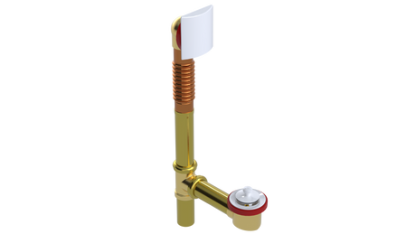 BRASS OFFSET WASTE & OVERFLOW LIFT & TURN (3141L)