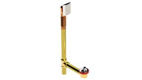 BRASS OFFSET WASTE & OVERFLOW ZINC LIFT & TURN EXTENDED (3141LZ-20CP)