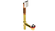 BRASS OFFSET WASTE & OVERFLOW ZINC LIFT & TURN STANDARD (3141LZ-CP)