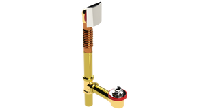 BRASS OFFSET WASTE & OVERFLOW ZINC LIFT & TURN STANDARD (3141LZ-CP)