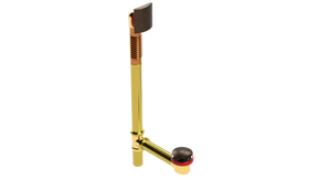 BRASS OFFSET WASTE & OVERFLOW CLICKER® EXTENDED (3141Q-20VB)