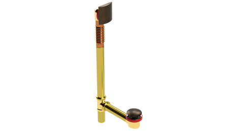 BRASS OFFSET WASTE & OVERFLOW CLICKER® EXTENDED (3141Q-20VB)