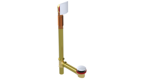 BRASS OFFSET WASTE & OVERFLOW CLICKER® EXTENDED (3141Q-20W)