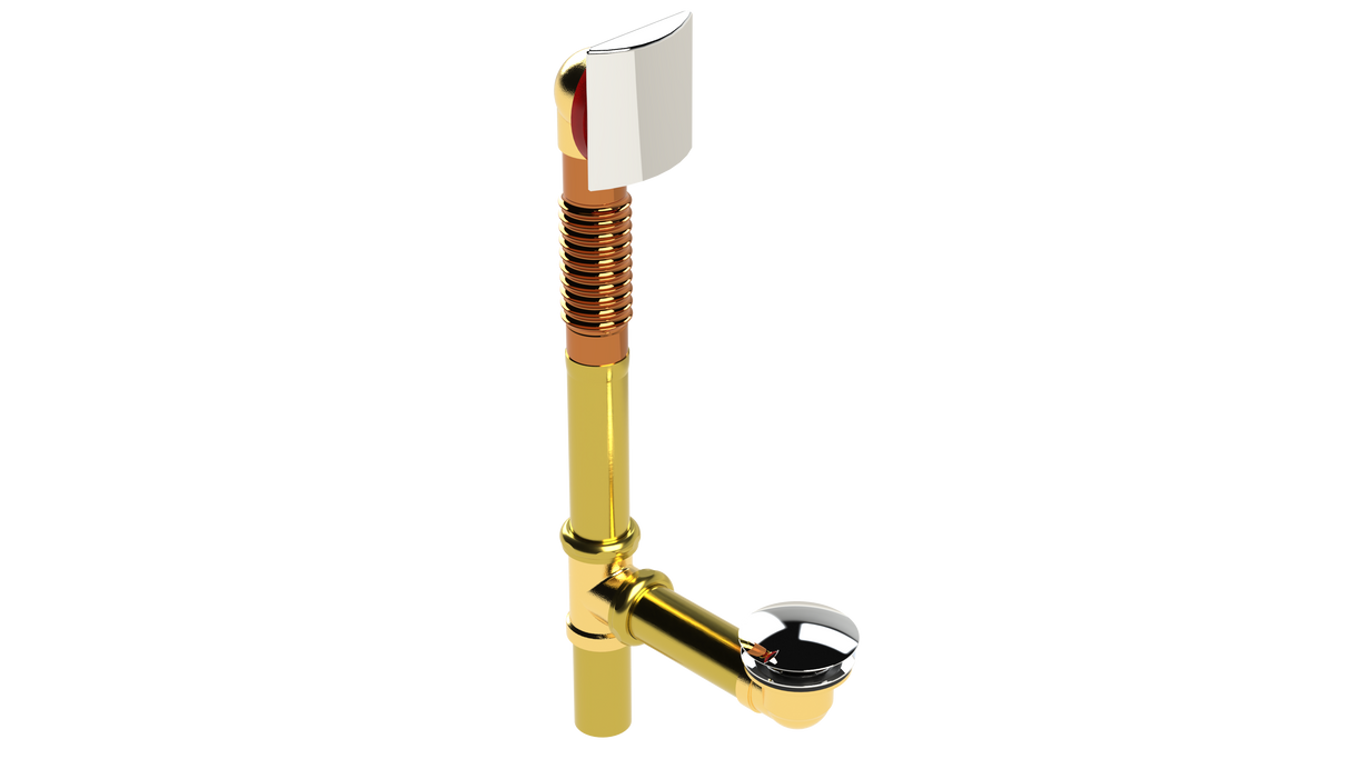 BRASS OFFSET WASTE & OVERFLOW CLICKER® (3141Q)
