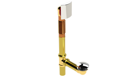 BRASS OFFSET WASTE & OVERFLOW CLICKER® (3141Q)