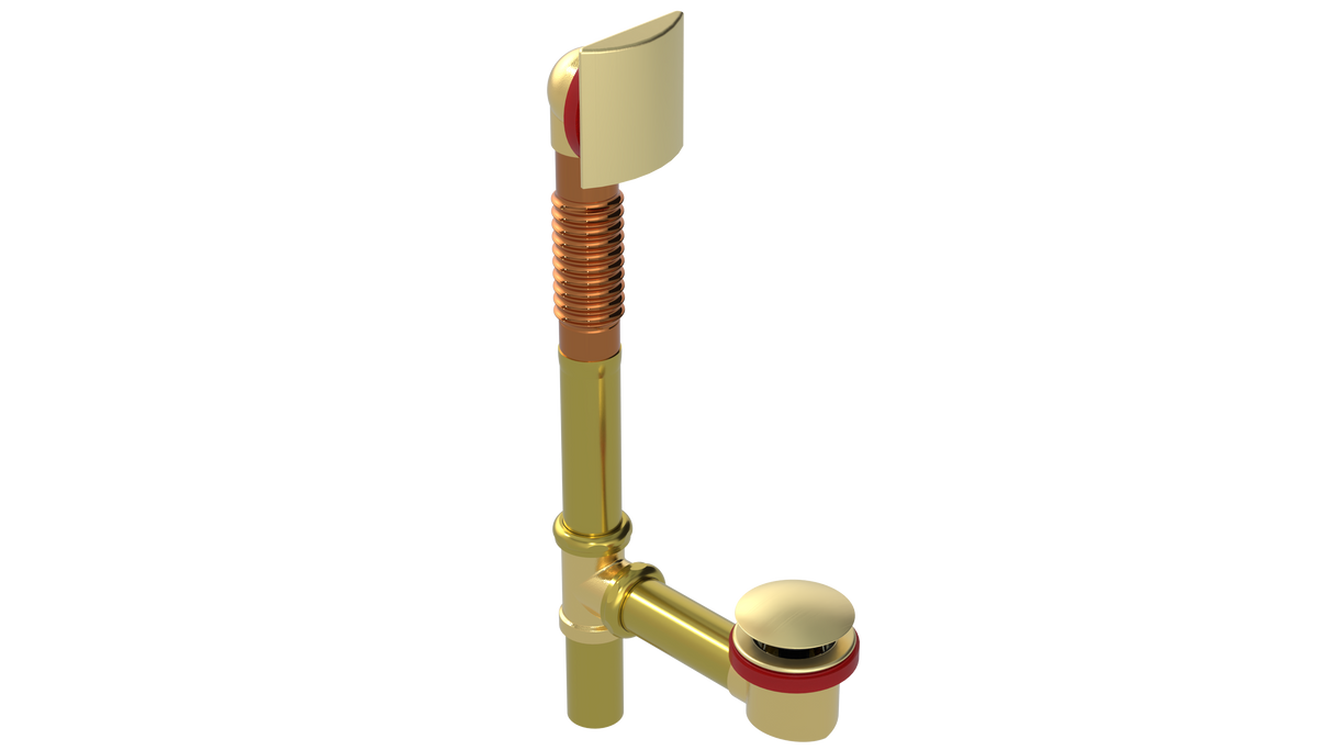BRASS OFFSET WASTE & OVERFLOW CLICKER® (3141Q)