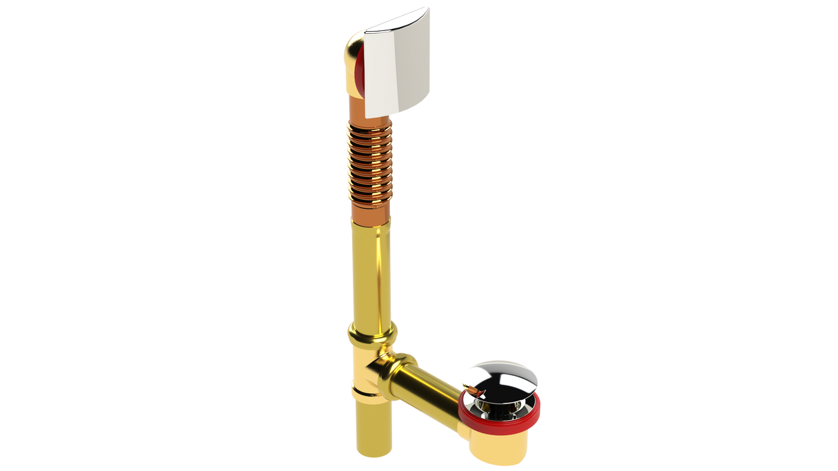 BRASS OFFSET WASTE & OVERFLOW CLICKER® (3141Q)