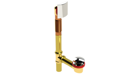 BRASS OFFSET WASTE & OVERFLOW CLICKER® (3141Q)