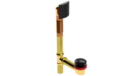 BRASS OFFSET WASTE & OVERFLOW CLICKER® (3141Q)
