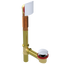 BRASS OFFSET WASTE & OVERFLOW CLICKER® (3141Q)