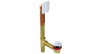 BRASS OFFSET WASTE & OVERFLOW CLICKER® (3141Q)