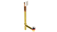 BRASS Offset Waste & Overflow with Twirl™ Closure Extended (3141T-20CP)