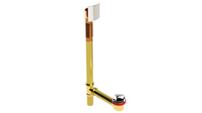 BRASS Offset Waste & Overflow with Twirl™ Closure Extended (3141T-20CP)