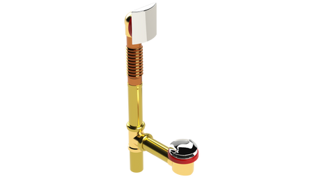 BRASS Offset Waste & Overflow with Twirl™ Closure (3141T)