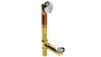 BRASS OFFSET WASTE & OVERFLOW PLUG & CHAIN - BOXED (3142BXCS-S)