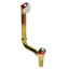 BRASS DIRECT DRAIN WASTE & OVERFLOW LIFT & TURN (3142DL)