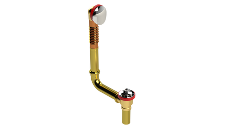 BRASS DIRECT DRAIN WASTE & OVERFLOW LIFT & TURN (3142DL)