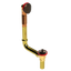 BRASS DIRECT DRAIN WASTE & OVERFLOW LIFT & TURN (3142DL)