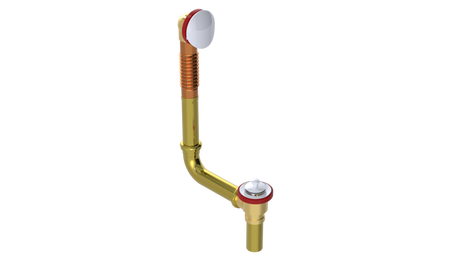 BRASS DIRECT DRAIN WASTE & OVERFLOW LIFT & TURN (3142DL)