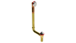 BRASS DIRECT DRAIN WASTE & OVERFLOW PUSH-PULL EXTENDED (3142DPP-20CP)