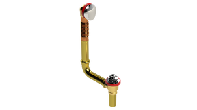 BRASS DIRECT DRAIN WASTE & OVERFLOW PUSH-PULL (3142DPP-CP)