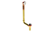 BRASS DIRECT DRAIN WASTE & OVERFLOW CLICKER® EXTENDED (3142DQ-20CP)
