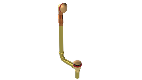 BRASS DIRECT DRAIN WASTE & OVERFLOW CLICKER® EXTENDED (3142DQ-20LB)