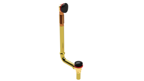 BRASS DIRECT DRAIN WASTE & OVERFLOW CLICKER® EXTENDED (3142DQ-20MBL)
