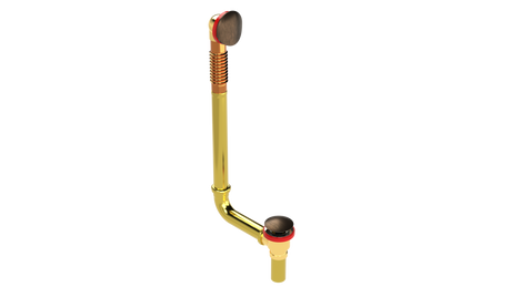 BRASS DIRECT DRAIN WASTE & OVERFLOW CLICKER® EXTENDED (3142DQ-20VB)