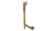 BRASS OFFSET WASTE & OVERFLOW LIFT & TURN EXTENDED (3142L-20BN)