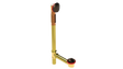 BRASS OFFSET WASTE & OVERFLOW LIFT & TURN EXTENDED (3142L-20VB)